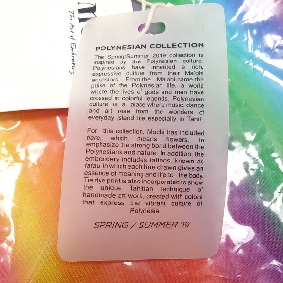 MOCHI "Polynesian Collection 2019" Rainbow Scarf - Picture 7 of 9